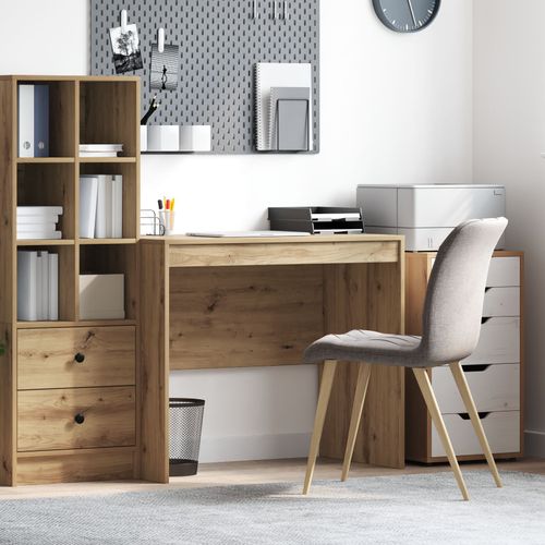 Vidaxl Bureau D'écriture Chêne Artisanal Bois D'ingénierie 90 X 50 X 76 Cm
