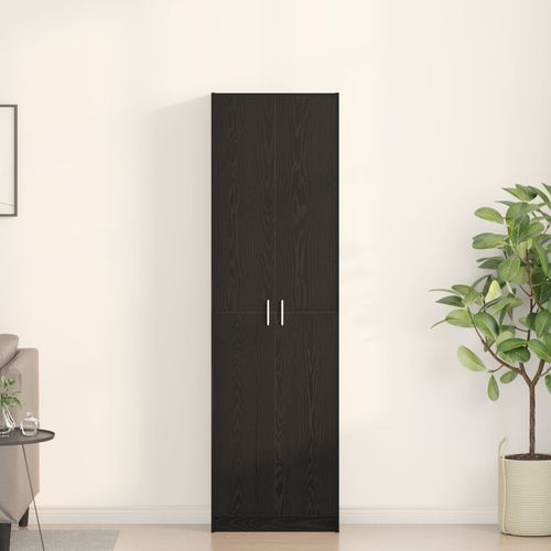 Vidaxl Armoire Chêne Noir 55x25x189 Cm Bois D'ingénierie