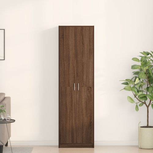 Vidaxl Armoire Chêne Marron 55x25x189 Cm Bois D'ingénierie