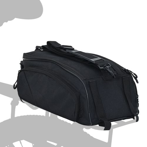 Vidaxl Sac De Vélo Porte-Bagages 12 L Noir 38x21x16 Cm