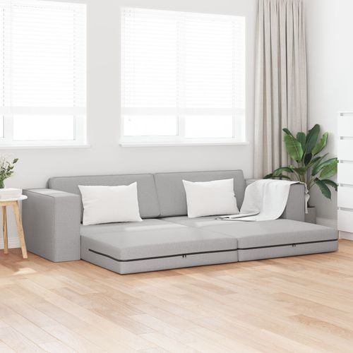 Vidaxl Canapé Lit Au Sol 2-En-1 Gris Nuage 245x150x60,5 Cm Tissu