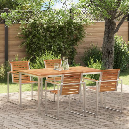 Vidaxl Table De Salle À Manger 150x90x75 Cm En Bois Massif De Teck