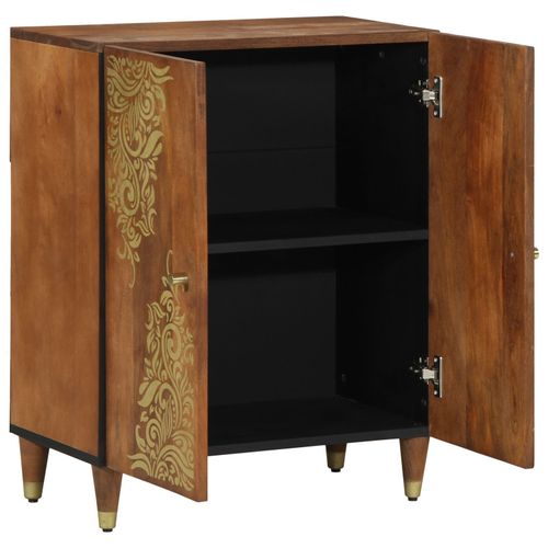 Vidaxl Buffet 60x33x75 Cm En Bois Massif De Mangue