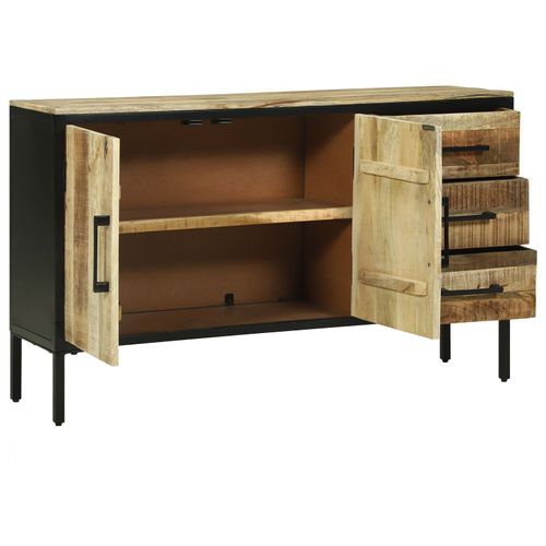 Vidaxl Buffet 110x30x70 Cm En Bois De Manguier Massif