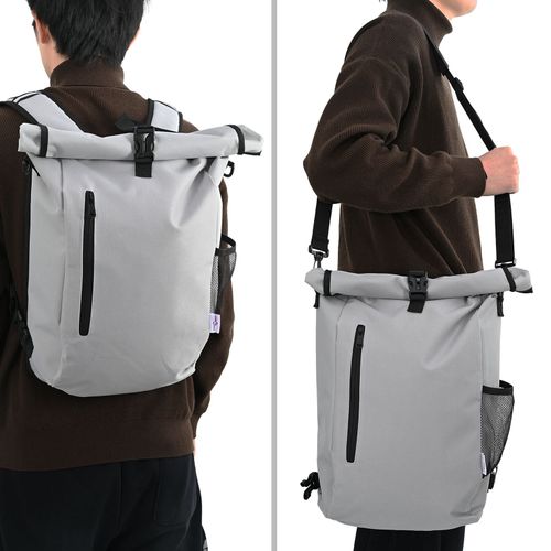 Vidaxl Sac De Vélo Pour Porte-Bagages 20 L Gris 31x13x58 Cm