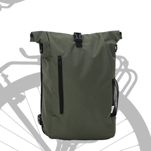 Vidaxl Sac À Vélo Pour Support De Sacoche 20 L Vert Olive 31x13x58 Cm