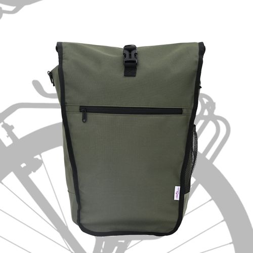 Vidaxl Sac À Vélo Pour Porte-Bagages 20 L Vert Olive 34x16x59 Cm