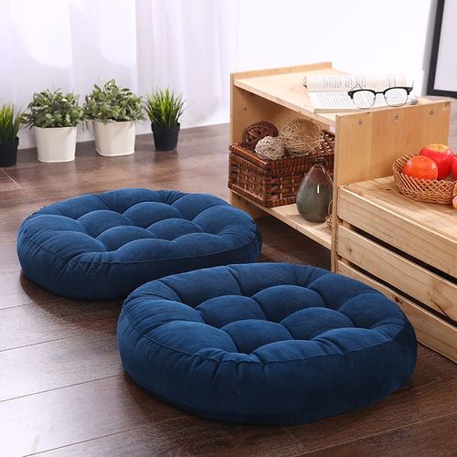 Coussin De Sol Futon Japonais Pour S'asseoir, Tatami Optique Rond, Coussin De Chaise De Face, 1 Pièce