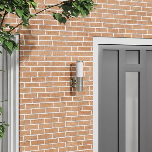 Vidaxl Applique Murale Extérieure Avec Détecteur Argent Acier Inoxydable Ip44