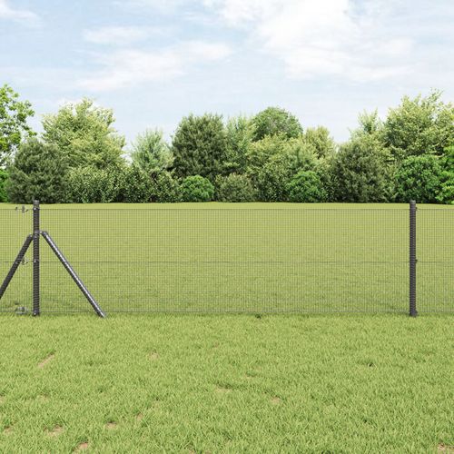 Vidaxl Clôture En Maille Soudée Gris 0,6x100 M Acier