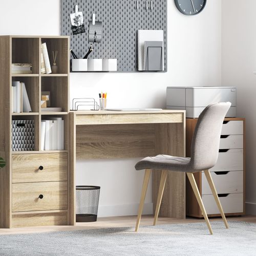Vidaxl Bureau D'écriture Chêne Sonoma Bois D'ingénierie 90 X 40 X 76 Cm