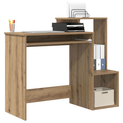 Vidaxl Bureau En Chêne D'artisan Chêne D'artisan Panneau De Particules