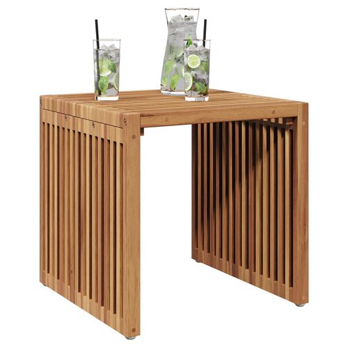 Vidaxl Table D'appoint De Jardin 45x42,5x45 Cm En Bois Massif De Teck