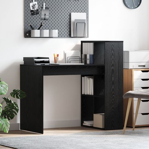 Vidaxl Bureau D'écriture Chêne Noir Panneau De Particules Petit