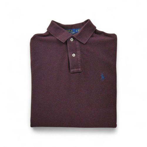 Reconditionné - Polo Manches Courtes Homme Bordeaux - Taille S - Homme - Bordeaux