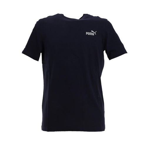 Tee Shirt Manches Courtes Puma Ess Tape Tee Bleu Marine M