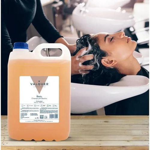 Valquer Profesional Shampooing Ph Neutre Revitalisant Avec Brillance Et Pro-Vitamine B5 Pour Salon De Coiffure 5000 Ml 