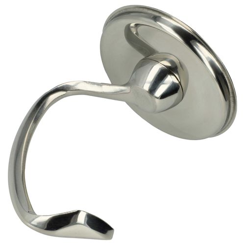 vhbw Crochet pétrisseur compatible avec KitchenAid KSM152, KSM151PS, KSM154, KSM153 robot culinaire - Pale, 10 x 15 cm, acier inoxydable argenté