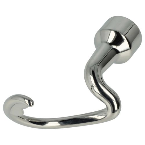 vhbw Crochet pétrisseur compatible avec KitchenAid KSM100, KSM103, K45, K45SS robot culinaire - Pale en spirale, 14 x 6 cm, acier inoxydable argenté