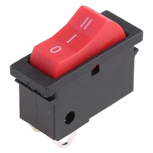 Souffleur de cheveux électrique Rocker Switch Sèche-cheveux Pièces 3 Pin Switch Noir Rouge