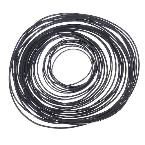 Courroie d¿entraînement plat platine en caoutchouc pour tourne-disque vinyle LP phono 80pcs