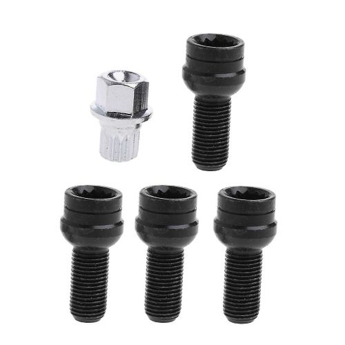 M14x1.5mm Roues en acier antivol Boulon à vis pour serrure à clé Jeu d¿écrous de roue pour roue