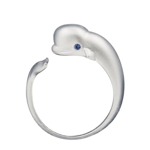 Bague Réglable En Queue De Baleine Pour Femmes Fille Mariage Fiançailles Cadeaux Unisexe
