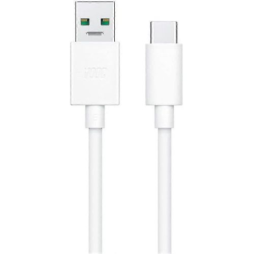 Câble de données officiel Oppo Dl129 Vooc USB Type C vers USB Type A - Blanc (emballé en vrac)