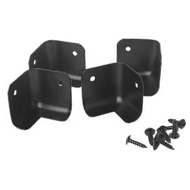4pcs Haut-Parleur Coins En Plastique Angle Droit Arrondi Protecteur Guitare Amplificateur Scène Baffles Accessoires Remplacement Noir