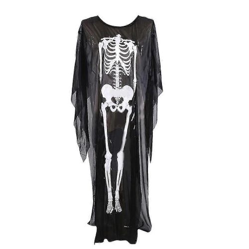 Poncho Squelette En Maille Pour Femmes Hommes Crâne Os Halloween Cape Halloween Cosplay Accessoires Jour Des Morts Costume Cadeau