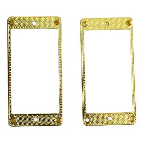 2pcs Guitare Micro Cadre Métal Chevalet Et Manche Micros Couvrir Cadre Pour Instruments De Musique