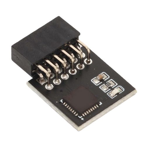 TPM 2.0 Module SPI Interface Stable Haute Sécurité Durable Matériau 12 Broches SPI Module pour MSI Carte Mère DDR4 Mémoire