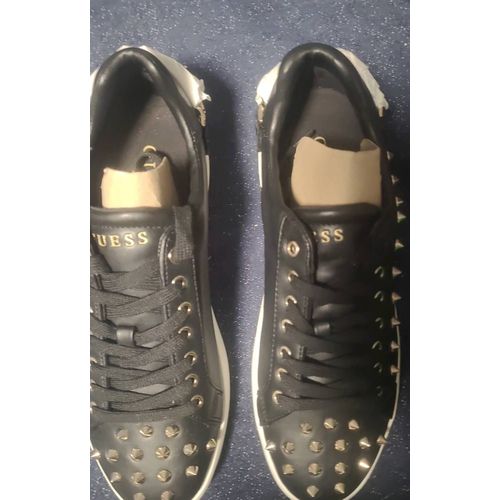 Guess Renatta Baskets À Lacets En Synthétique Et Clous Pour En Noir  , Pointure 40