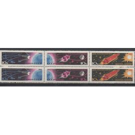 Russie ( U.R.S.S. ) Timbres Journée De L'Espace 1963