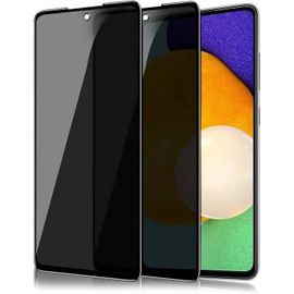X2 Verres Trempé Pour Samsung Galaxy A52 5g / A52s - Film Noir Anti Espion Vitre Protection Ecran
