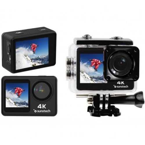 Cámara Digital Deportiva Sunstech Adventure 4K- 16MP- Ángulo de visión 170 - Negra