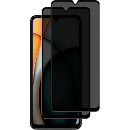X2 Verres Trempé Pour Xiaomi Redmi A3 - Film Noir Anti Espion Vitre Protection Ecran