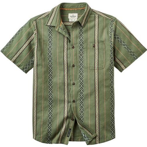 Chill Textured S/S Shirt Chemise Taille M, Vert Olive