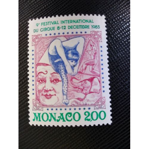 Timbre Monaco Y T 1397 9e Festival International Du Cirque De Monte-Carlo 1983 (090509 )