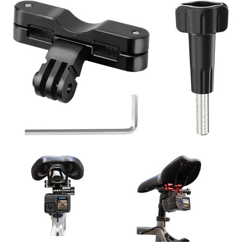 Support De Siège De Vélo Pour Caméra D'Action Support Pour Gopro 13/12/11/10/9 Support De Selle Pour Dji Osmo Action 5Pro/4/3 Pour Insta360 X5/X4/Ace Pro 2/Pro Accessoires (Noir)[Camera3466]