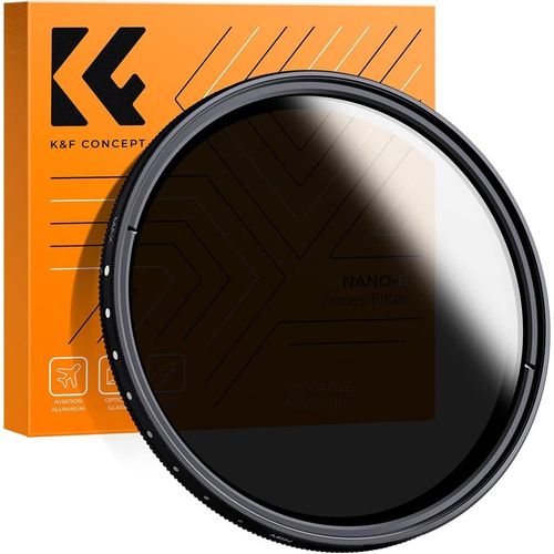 Filtre 46 Mm Nd2-Nd400 Variable Filtre Gris Réglable Slim Fader Et Chiffon De Nettoyage Pour Appareil Photo Nikon Dslr[Camera4330]