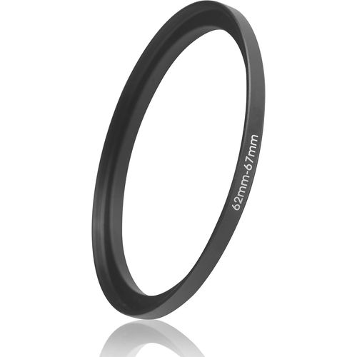 Bague d'Adaptation 62mm à 67mm ¿ Anneau de Filtre Step-Up Robuste, Fabriqué en Métal de Précision pour une Compatibilité Optimale.