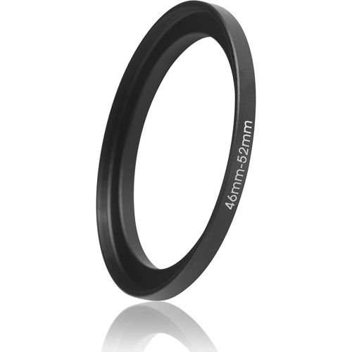 Bague d'Adaptation 46mm à 52mm ¿ Anneau de Transition en Métal, Compatible avec les Filtres et Lentilles de Différentes Tailles.