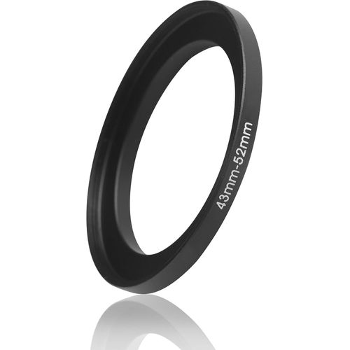 Anneau d'Étape 43mm à 52mm ¿ Adaptateur de Filtre en Métal Durable, Parfait pour les Photographes Amateurs et Experts.