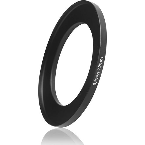 Anneau Step-Up 52mm à 72mm ¿ Bague d'Adaptation en Métal Durable, Permet une Grande Flexibilité dans l'Utilisation des Filtres
