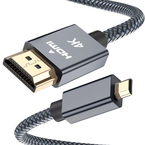 Câble Micro Hdmi Vers Hdmi 2M, 4K 60Hz Cordon Micro Hdmi Type D Mâle Compatible Pour Raspberry Pi 4 4B,Gopro Black Hero 7 6 5 4, Camera A6000 A6300,Nikon B500,Lenovo Yoga 3 Pro[Camera878]
