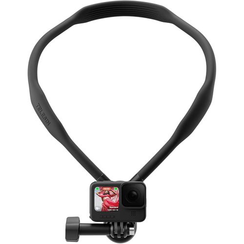 Se Support De Cou Flexible Pov Pour Gopro Hero 13/12/11/10/9/ , Dji Action Pocket, Insta360 X5, Tournage Multi-Angle, Respectueux De La Peau, Branchement Et Utilisation Faciles[Camera3866]