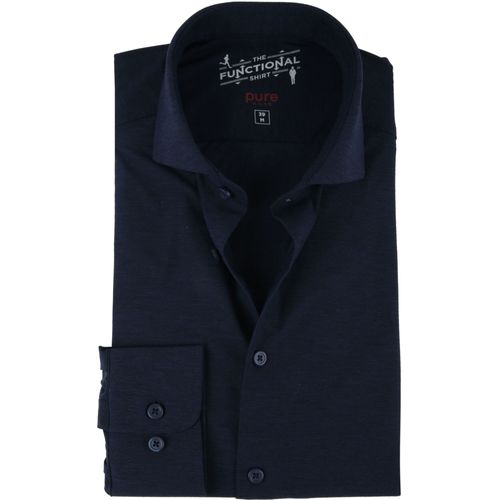 Pure H.Tico La Chemise Fonctionnelle Marine Bleu Foncé Bleu Taille 37
