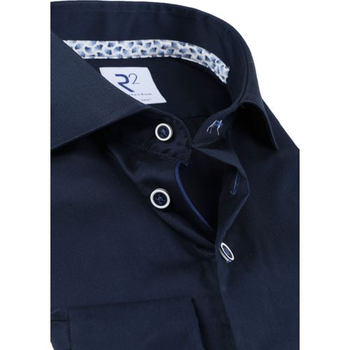 R2 Chemise Extra Long Sleeves Foncé Bleu Foncé Bleu Taille 47
