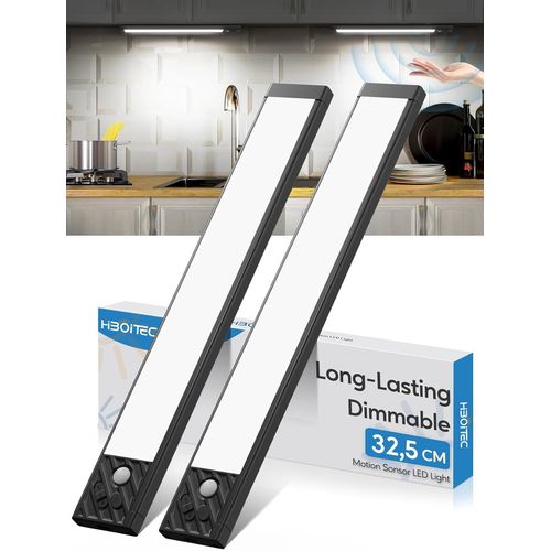SHIBA-Lumières de Placard à Détecteur de Mouvement, 2500mAh Rechargeable Reglette Led Cuisine Luminosité Réglable, 70 Led Lumiere [1